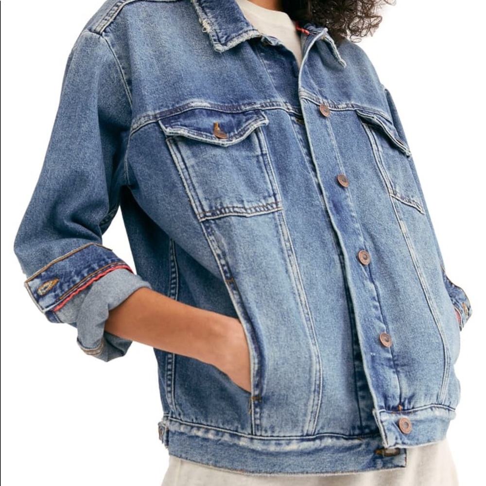 Free People Oversized Denim Jacket